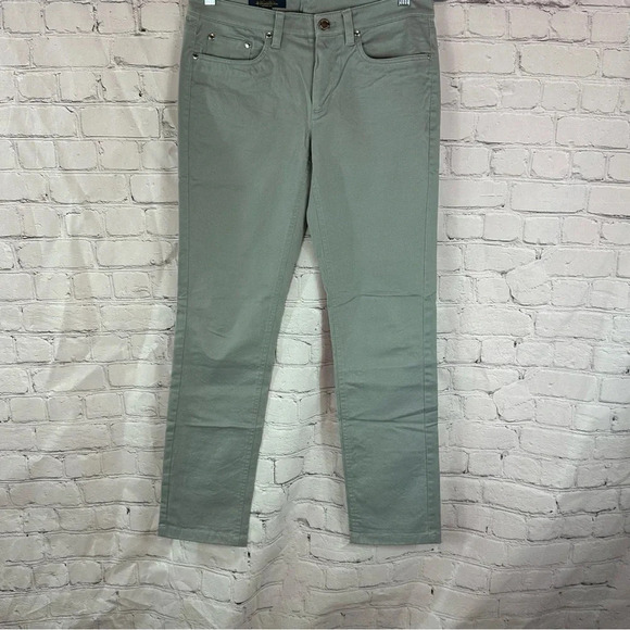 brooks brothers natalie fit grey pants womens size 4 preppy minimalist - Picture 1 of 9